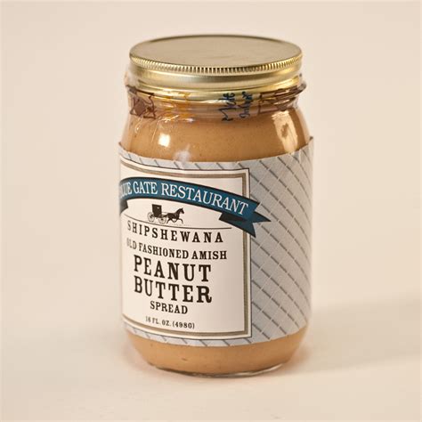 Amish Peanut Butter Spread 16 Fl Oz Blue Gate Bakery Online