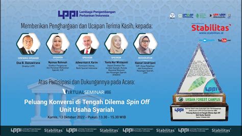 Lppi Virtual Seminar Peluang Konversi Di Tengah Dilema Spin Off