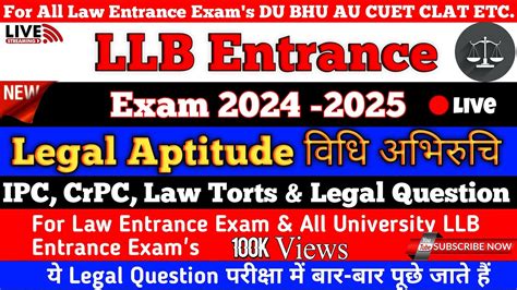 LLB Entrance Exam Question Paper LLB Entrance Exam Previous Year