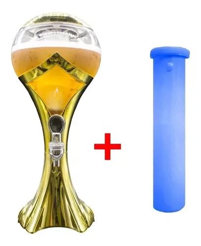 Chopeira Torre Chopp Gelado 2 5 Litros Luz Led Refil Extra Frete grátis