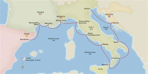 Mediterranean Italian Sojourn 2025 Itinerary Barcelona To Venice