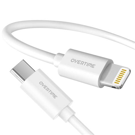 Overtime Apple Mfi Certified Braided Lightning To Usb C Cable Pk