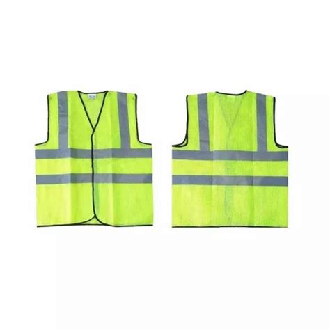 Without Sleeves Unisex Green Polyester Reflective Safety Jacket At Rs 60 In Rau