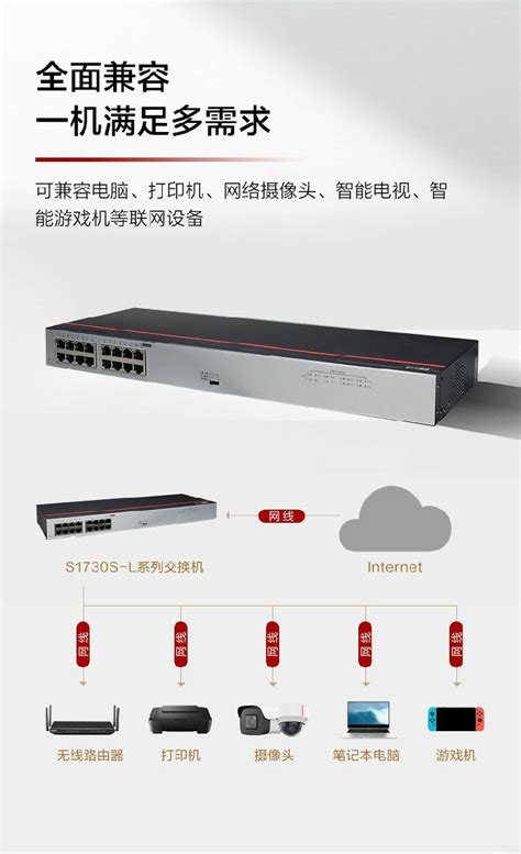 华为数通智选 S1730S L16TR A2 16口千兆企业级交换机