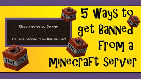 Minecraft 5 Ways To Get Banned From A Minecraft Server Short Film