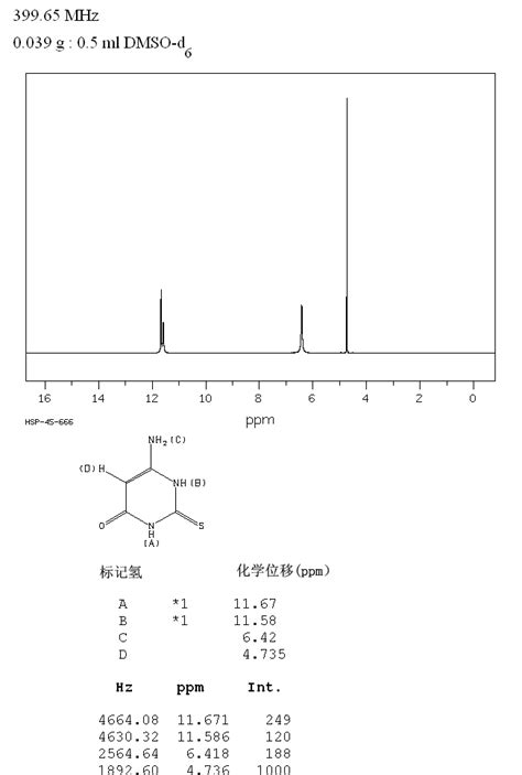 Amino Thiouracil Monohydrate Cas Formula