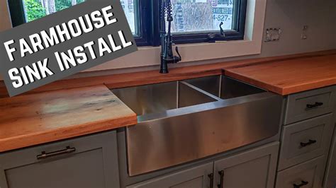 DIY Farmhouse Sink Install Undermount Zuhne Stainless Steel YouTube