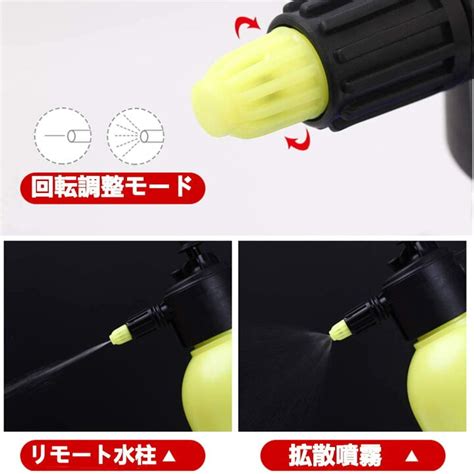 高圧洗浄機 ハンディ 小型 手動 噴霧器 除草剤 加圧ポンプ式 ノズル ポータブル 霧吹き 散布器 強力 家庭用 庭 洗車 掃除 電源不要 お