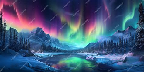 Premium AI Image | Aurora background