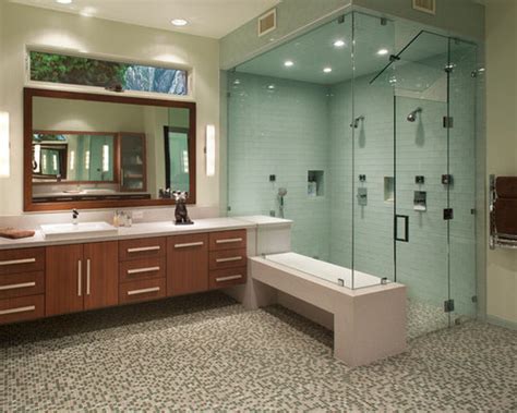 Best Glass Shower With Bench Design Ideas And Remodel Pictures Houzz