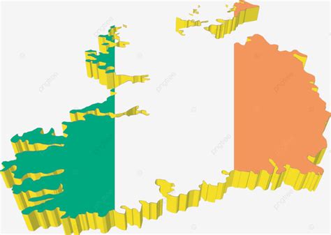 Vetores Mapa D Da Irlanda Eps Postagem Fotorrealista Vetor Png