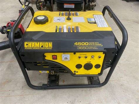 Champion 4500-Watt Generator - Metzger Property Services LLC