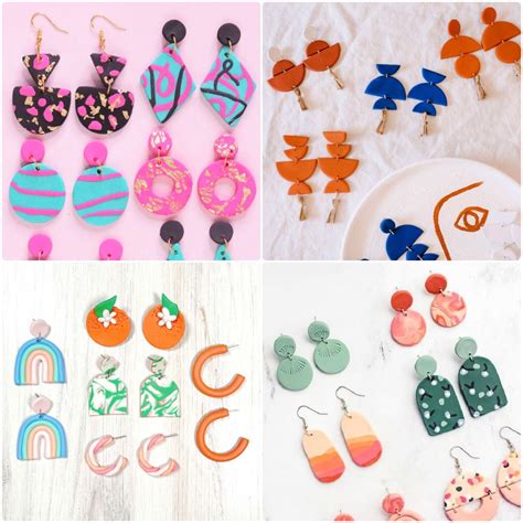 25 DIY Polymer Clay Earrings Ideas To Make