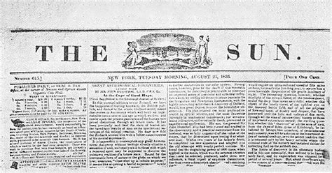 The Great Moon Hoax Of The Birth Of Fake News