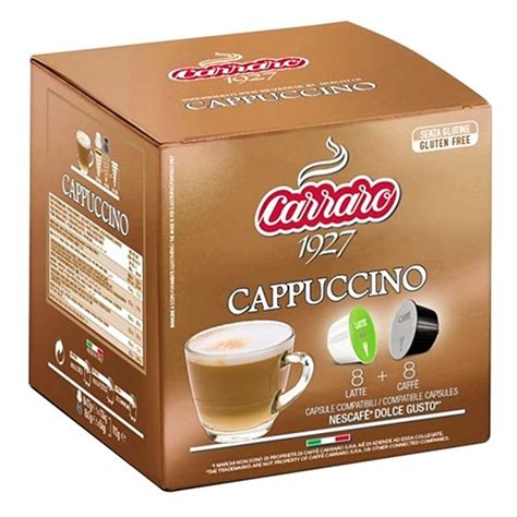 Кофе в капсулах Carraro Cappuccino Dolce Gusto 16 шт Капсулы Dolce