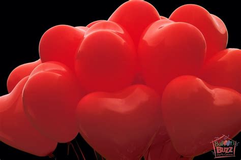 20 Heart Shaped Helium Filled Latex Balloons Balloon Buzz Party Centre