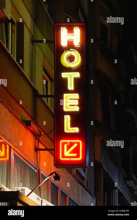 Hotel Neons Hi Res Stock Photography And Images Alamy