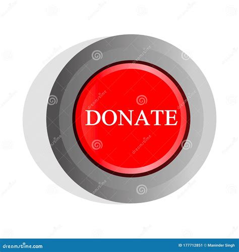 Donate Button. stock illustration. Illustration of canvas - 177712851