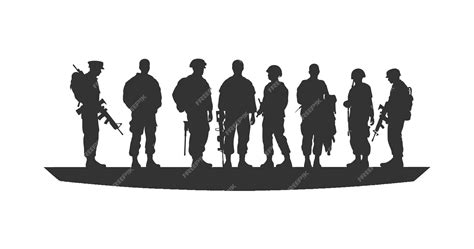 Premium Vector Veterans Fit For Logo Silhouette Vector Illustration