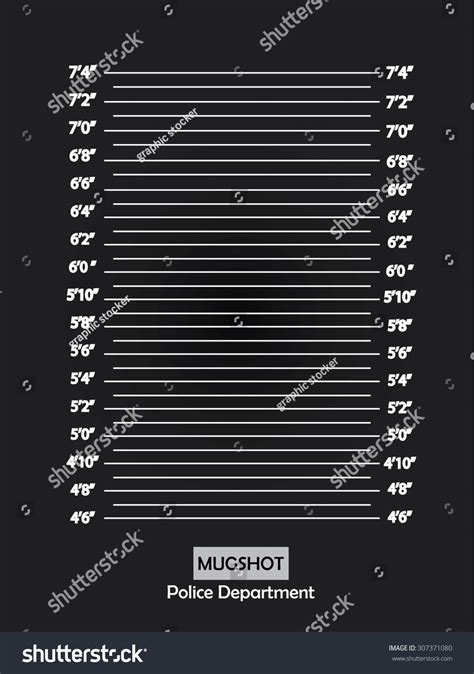 Police Lineup Mugshot Backgroundmugshot Vectorvector Illustration Stok