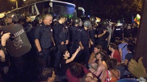Bulgaria Protesters Block Parliament In Sofia Unrest Bbc News