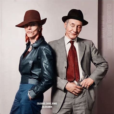 Coloured David Bowie On Instagram David And William S Burroughs