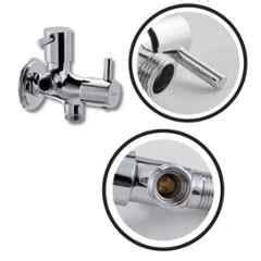 Buy Zap Turbo Brass Chrome Finish In Angle Valve With Wall Flange