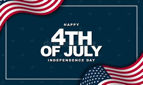 United States Independence Day Background Design Fourth Of July Stock Vector Illustration Of