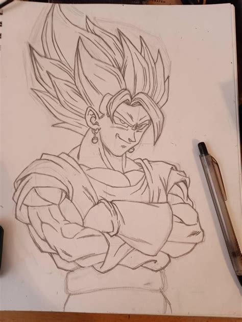 Vegito Sketch By Treelover420 On Deviantart