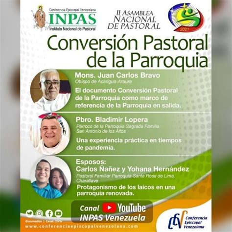 INPAS invita la conferencia Conversión Pastoral de la Parroquia en el