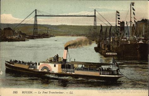 Le Pont Transbordeur Rouen France Boats Ships