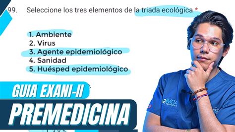 10 Reactivos REALES Nuevo Módulo PRE MEDICINA EXANI II 2024