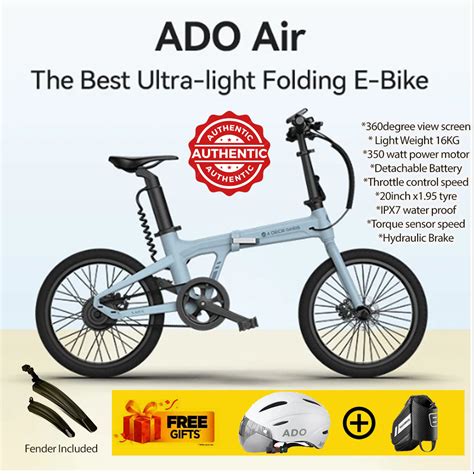 Ado Air 20 20s Electric Bicycle E Bike 350watt Light Weight 16kg