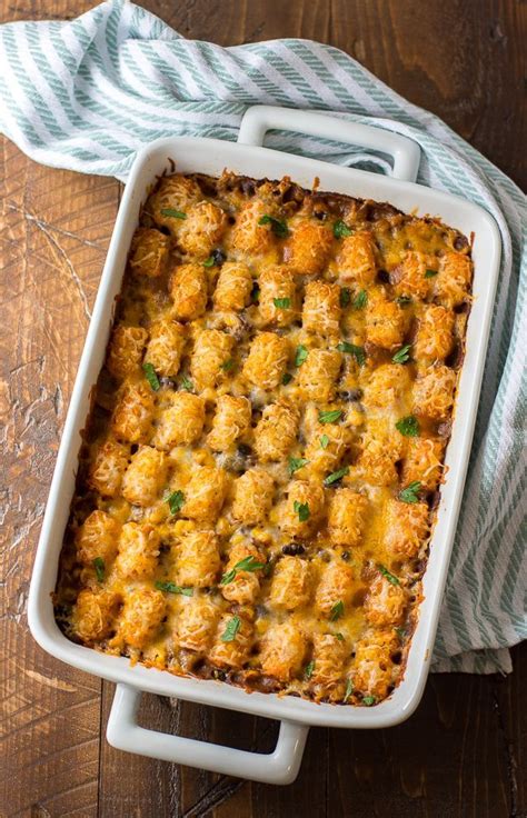 30 Tater Tot Casseroles That Are Out Of This World Decadent Mexican Tater Tot Casserole Tater