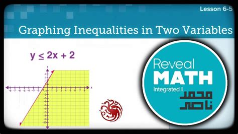 Reveal Math Integrated 1 L 6 5 Graphing Inequalities In Two Variables