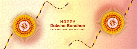 Ornamental Rakhi Banner for Raksha Bandhan 1225771 Vector Art at Vecteezy