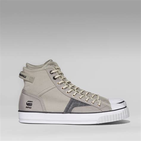 G Star Raw Men Shoes Campus Raw Scott Iii Hi Light Grey