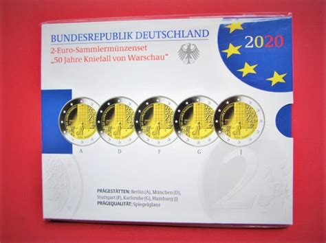 Brd Gedenkm Nzenset X Euro Original Gedenkm Nzen Satz Adfgj Pp