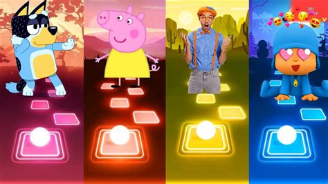 Bluey Bingo Peppa Pig Blippi Pocoyo Who Is Win Youtube