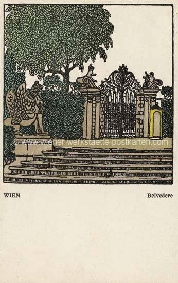 Litho Ww Karl Schwetz Wien Belvedere Wiener Werkst Tte Postkarten