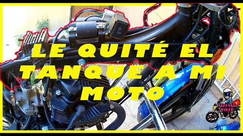 Cómo quitar y poner el tanque de gasolina de una moto YouTube