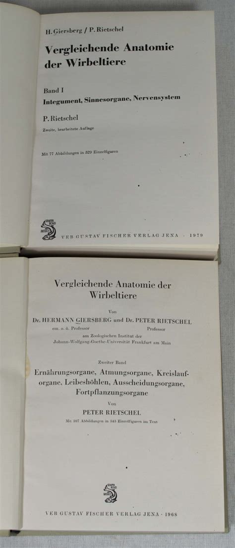 Vergleichende Anatomie Der Wirbeltiere Band I Integument