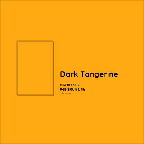 Dark Tangerine Complementary or Opposite Color Name and Code (#FFA812) - colorxs.com