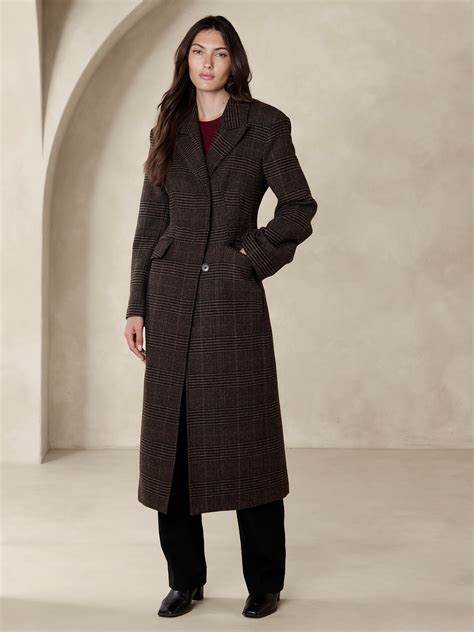 Isola Melton Hourglass Topcoat Banana Republic