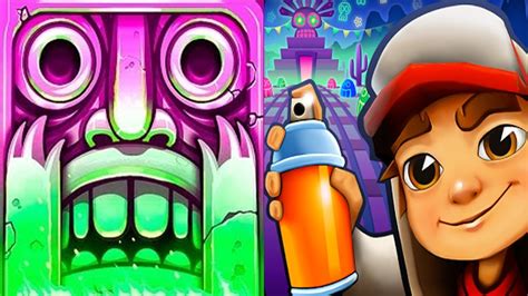 Temple Run 2 Spooky Summit VS Subway Surfers Mexico Android IPad IOS