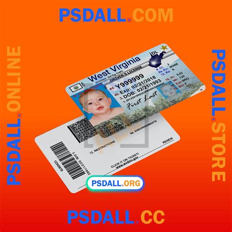 West Virginia Driver License Psd Template V1