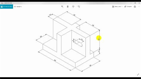 Dibujo Isom Trico En Autocad Youtube