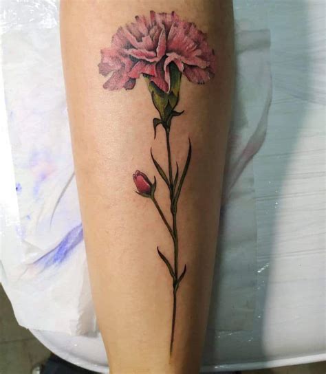 Update More Than 84 Carnation January Flower Tattoo Super Hot In