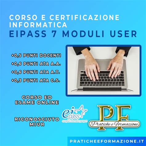 Eipass 7 Moduli User Pratiche E Formazione S R L S