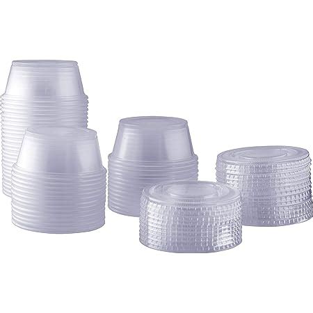 Amazon Plastimade Clear Disposable Plastic Portion Cups With Lids